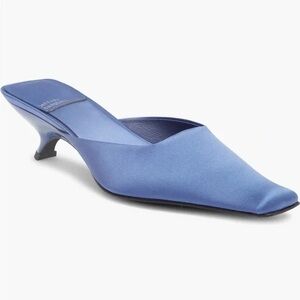Jeffrey Campbell Esmerelda Square Toe Mule Blue Women’s Size 6.5